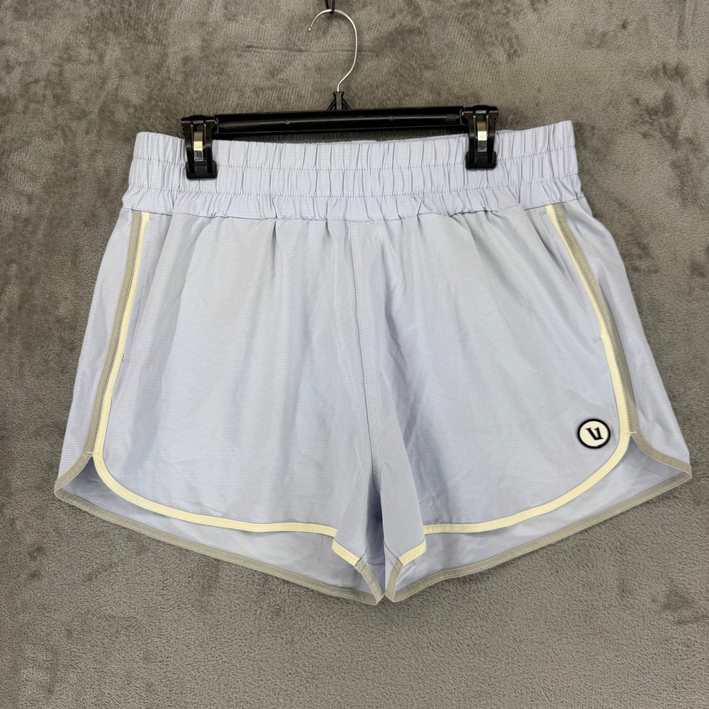 Vuori Cardiff Shorts Light‎ Blue Active Running VW3009 Womens XL High Rise 3in